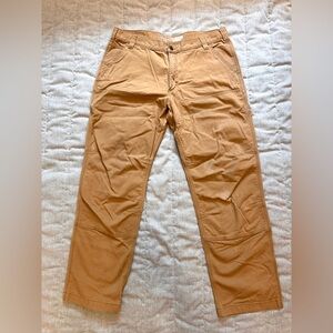 Carhartt Pants Mens Size 38x32 Double Knee Brown Carpenter Trashed Relaxed Fit